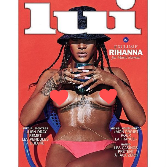 Rihanna faz topless em revista Lui Rihanna faz topless em revista Lui